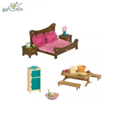 اتاق خواب عروسک های خانواده Li’l Woodzeez