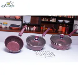 سرویس ماهیتابه وک 5 پارچه VIP