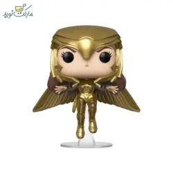 فیگور واندر وومن با لباس طلایی در حال پرواز فانکو پاپ