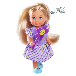 عروسک 12 سانتی Evi Love با لباس بنفش