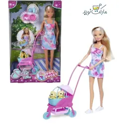 عروسک 29 سانتی Steffi Love با کالاسکه هاپوها