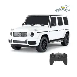 ماشین کنترلی مرسدس بنز سفید AMG G63 راستار با مقیاس 1:24