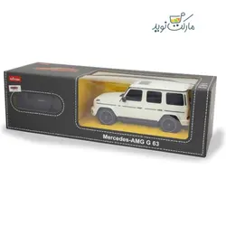 ماشین کنترلی مرسدس بنز سفید AMG G63 راستار با مقیاس 1:24