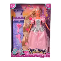 عروسک 29 سانتی Steffi Love مدل Rapunzel با لباس صورتی