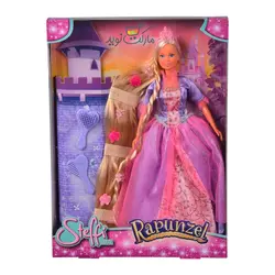 عروسک 29 سانتی Steffi Love مدل Rapunzel با لباس بنفش