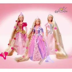 عروسک 29 سانتی Steffi Love مدل Rapunzel با لباس سرخابی