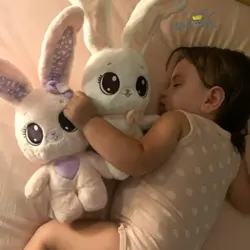 عروسک خرگوش پولیشی پیکبو صورتی 30 سانتی