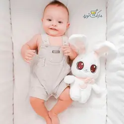 عروسک خرگوش پولیشی پیکبو سفید 30 سانتی