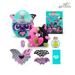 عروسک سورپرایزی رینبوکورنز سری 1 Monstercorn با شاخ سفید