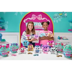 عروسک سورپرایزی رینبوکورنز سری Puppycorn Bow Surprise با شاخ صورتی