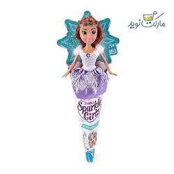 عروسک قیفی پرنسس برفی Sparkle Girlz مدل Winter Princess لباس بنفش