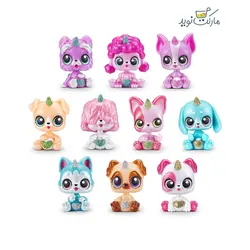 عروسک سورپرایزی رینبوکورنز Pocket Puppycorns شاخ طلایی سری 5