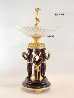 میوه خوری پایه فرشته تمام برنز