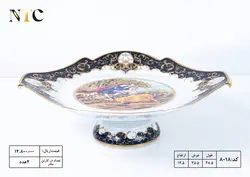 شیرینی خوری چینی پایه دار آرشه