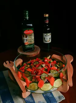 کاسه سالاد گرد 1 ساده