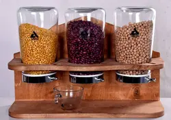 بانکه حبوبات با استند چرخشی arco