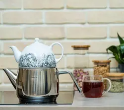 کتری وقوری ۵لیتر شیر دار ولوله دار ۲ لیتر