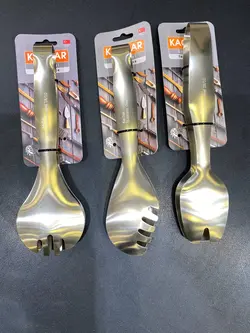 انبر سالاد تمام استیل مات برند کاچار