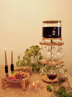 کلمن چلیپا شات دار با پایه گردان دو طبقه