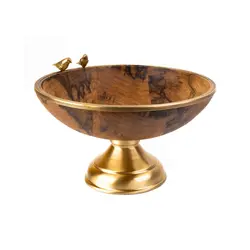 میوه خوری پایه دار گلدکیش مدل گلدن برد سایز متوسط کد GK829410