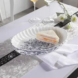 مرغ خوری بیضی گلدیش طرح لوتوس