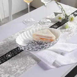 مرغ خوری بیضی گلدیش طرح لوتوس