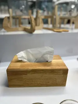 جا دستمال کاغذی چوبی مستطیل دنیز