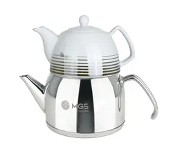 کتری و قوری لوله دار ا قوری چینی مدل MGS – k4109