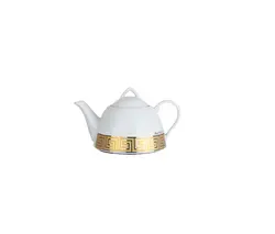 کتری استیل قوری چینی یراق طلایی مدل MGS – k41017