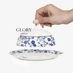صبحانه خوری قلم آبی (گل آبی) برند گلوری