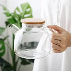 قوری پیرکس درب بامبو