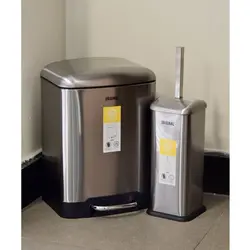 ست سطل زباله و فرچه دستشویی 6 لیتری برند اورجینال