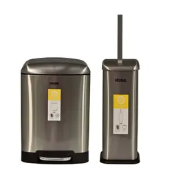 ست سطل زباله و فرچه دستشویی 6 لیتری برند اورجینال