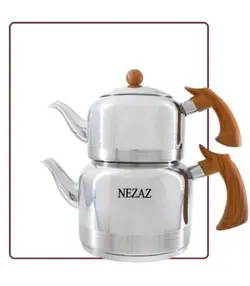 کتری قوری استیل لوله دار برند NEZAZ