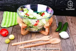سالاد خوری چوبی مخروطی