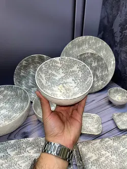 سرویس غذاخوری pasha home لبه طلایی بیرون طرح دار