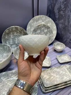 سرویس غذاخوری pasha home لبه طلایی بیرون طرح دار