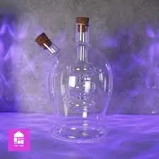 بطری آبلیمو و روغن زیتون دوجداره