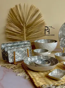 رولت خوري  pasha home لبه طلايي بيرون طرح دار