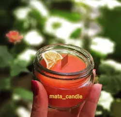 شمع موم سویا بانکه درب فلزی کد 103