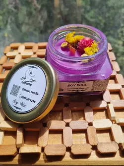 شمع موم سویا بانکه مربع درب فلزی کد 125