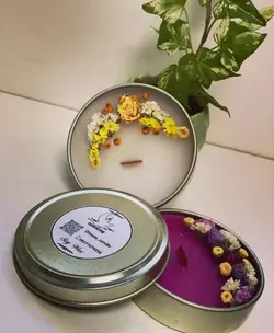 شمع موم سویا قوطی فلزی کد 103