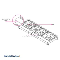 اجاق گاز 4 شعله CAN مدل RUBY