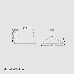 چراغ روکار 60×60 مازی نور مدل الگانس 33 وات با دیفیوزر داینامیک
