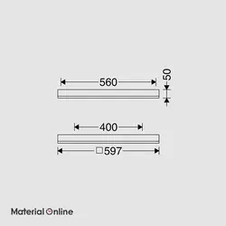 چراغ روکار 60×60 مازی نور مدل الگانس 49 وات با دیفیوزر داینامیک