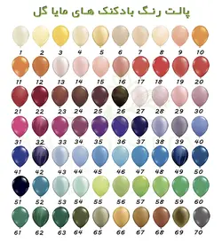 بادکنک آرایی با بکگراند پولکی و رنگ‌خاص