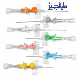 آنژیوکت POLYMED صورتی آبی سبز (بسته 100 عددی)