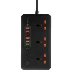 چندراهی برق و محافظ ولتاژ پرووان مدل PSP12QC3.0