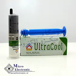 خمیر سیلیکون سرنگ 40 گرمی ضریب 2 Ultracool تاریخ تولید 2023