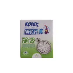 کاندوم کدکس KODEX مدل PROLONG DELAY بسته 3 عددی